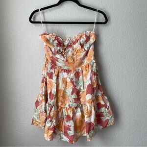 New with tags Le Lis Strapless Floral Dress